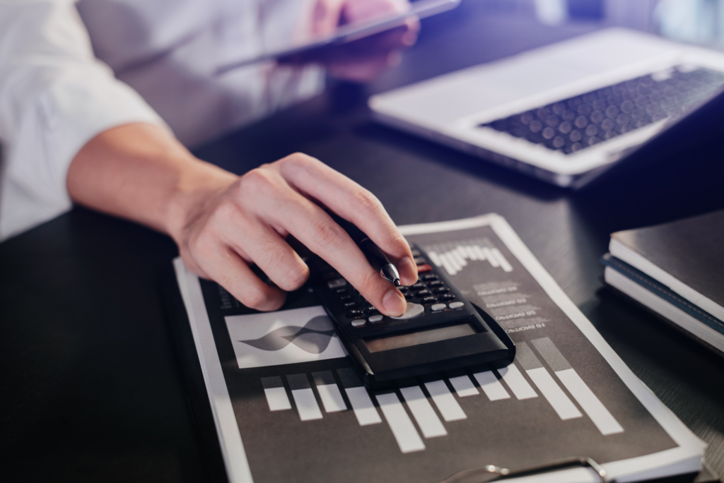 Accounting Financial and tax systems concept.